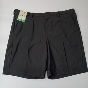 Chaps Golf Shorts Men's 40 Black Slim Fit 9" Inseam Stretch Comfort Waistband